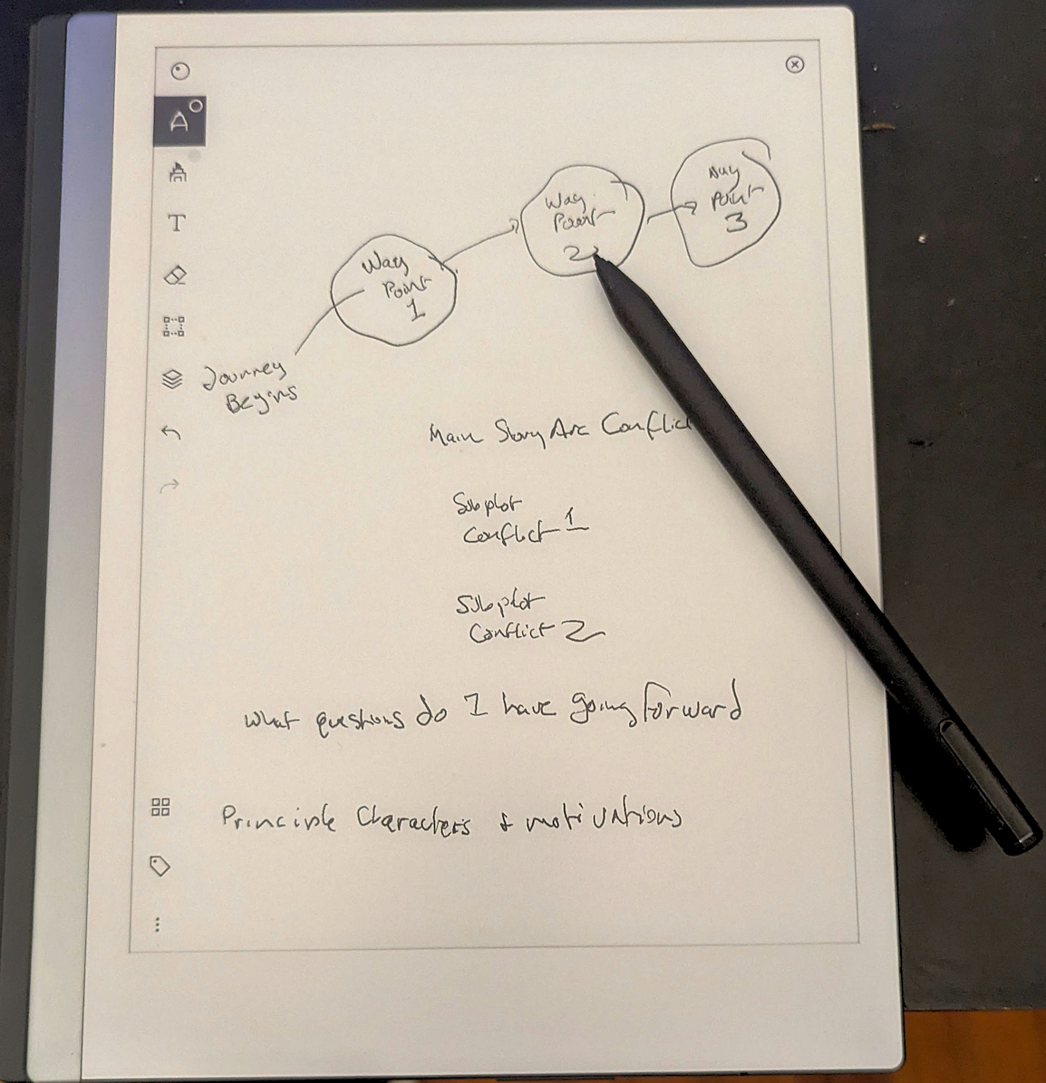 drafting notepad